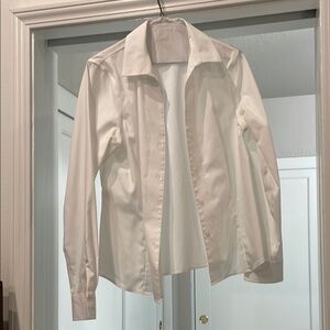 Classic White Button-Up Shirt